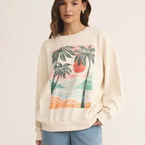 Z Supply High Tide Sweatshirt - Sea Salt